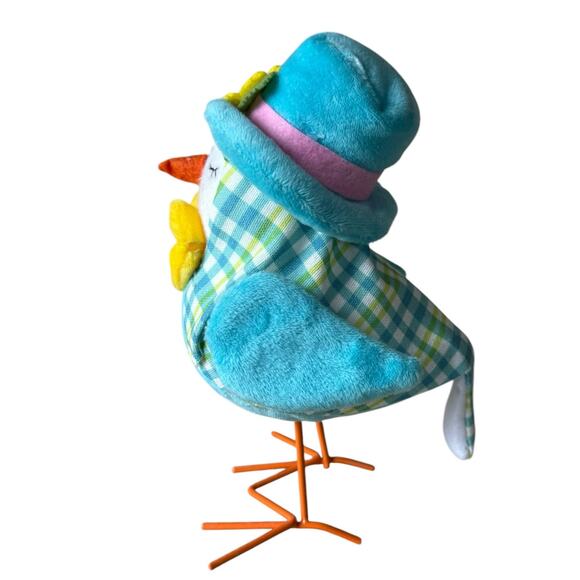 2023 Way to Celebrate Mr & Mrs Spring Easter FABRIC BIRDS Tabletop 7” Decor - Picture 9 of 12